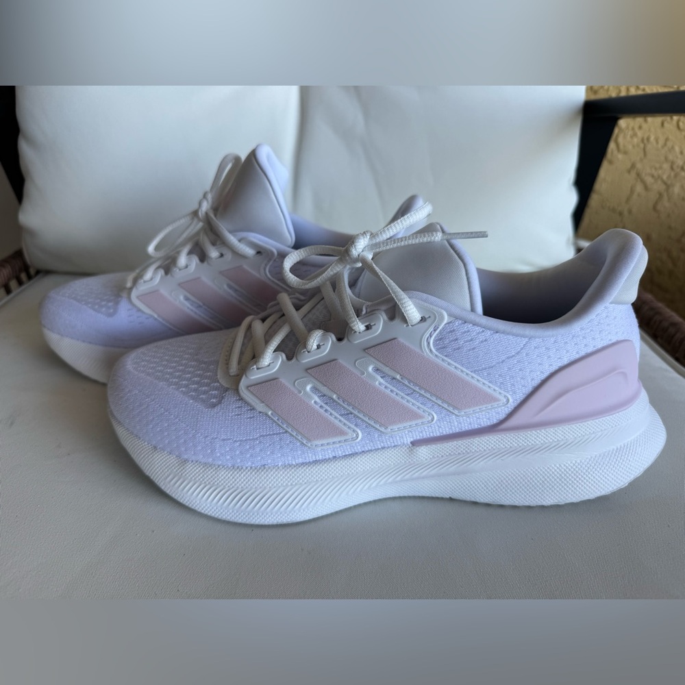 Adidas Women's Clima Chill White and Pink Sneakers